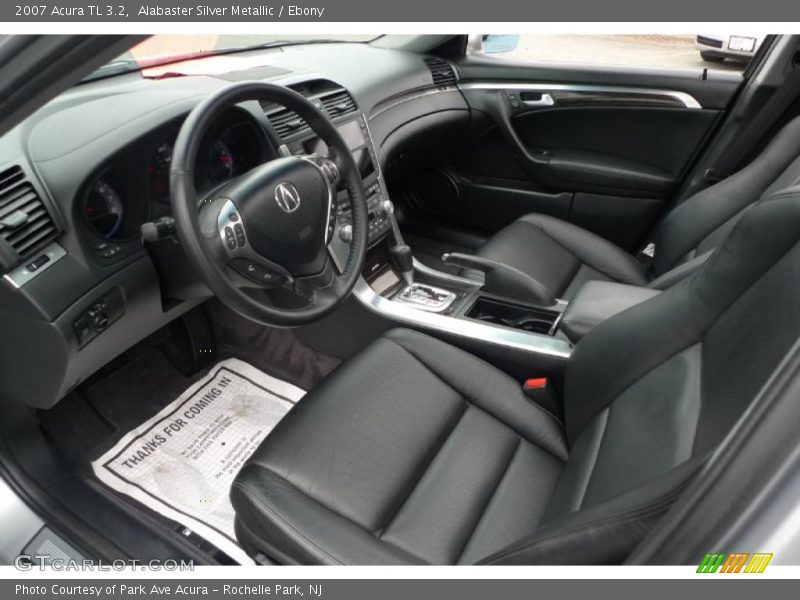Alabaster Silver Metallic / Ebony 2007 Acura TL 3.2