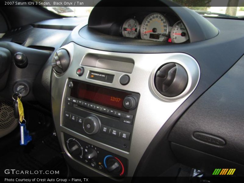 Black Onyx / Tan 2007 Saturn ION 3 Sedan