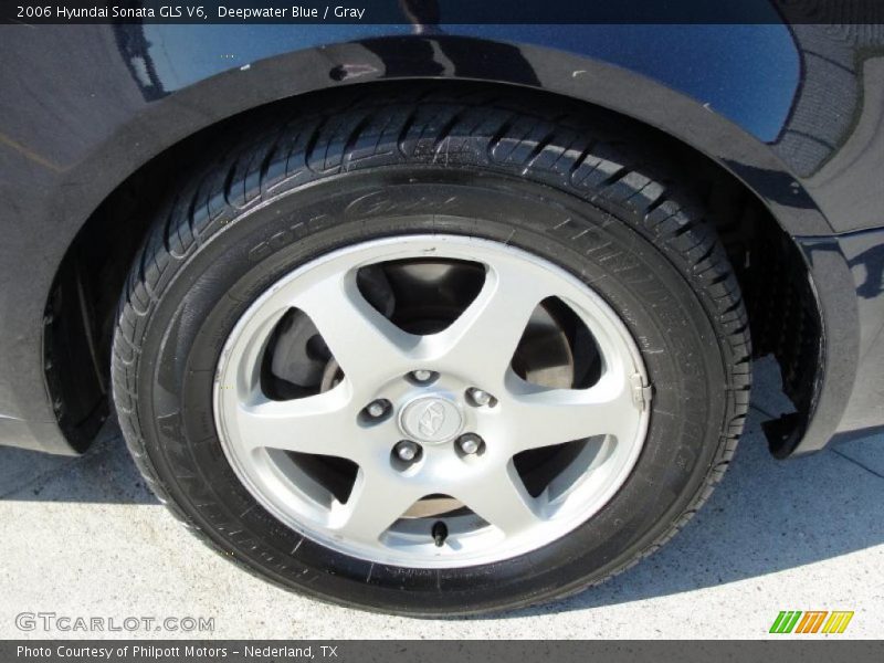 Deepwater Blue / Gray 2006 Hyundai Sonata GLS V6