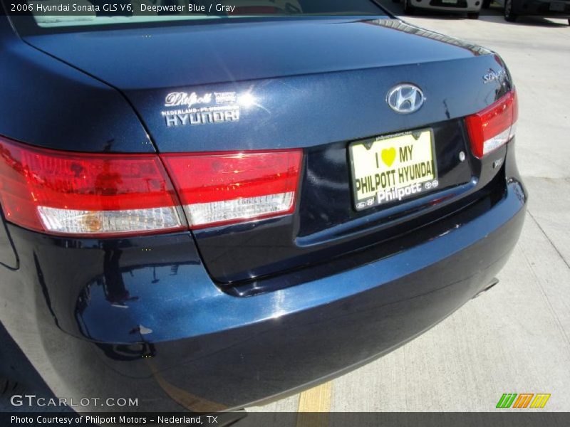 Deepwater Blue / Gray 2006 Hyundai Sonata GLS V6