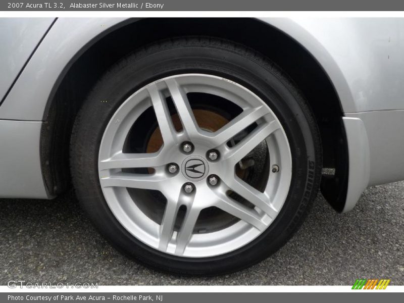 Alabaster Silver Metallic / Ebony 2007 Acura TL 3.2