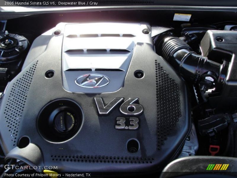 Deepwater Blue / Gray 2006 Hyundai Sonata GLS V6