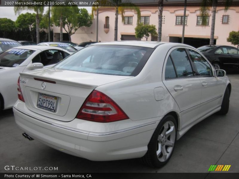 Arctic White / Ash 2007 Mercedes-Benz C 230 Sport