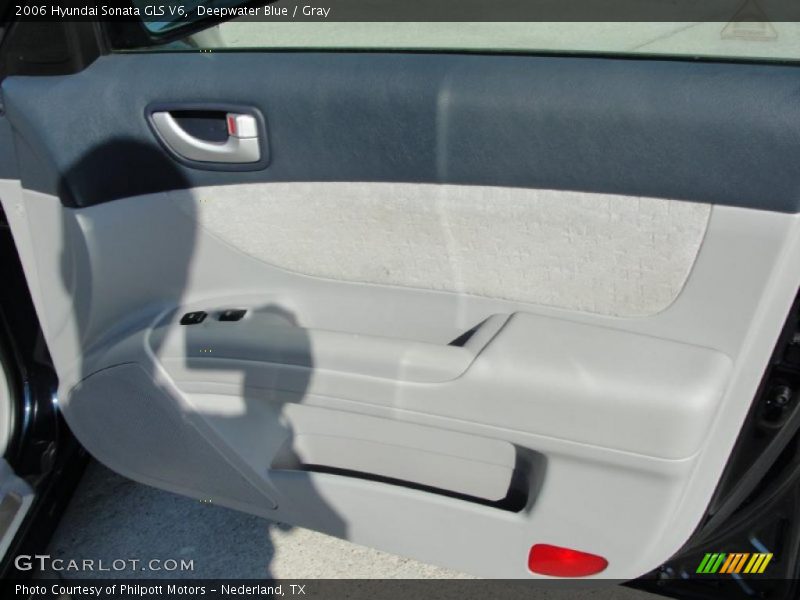 Deepwater Blue / Gray 2006 Hyundai Sonata GLS V6
