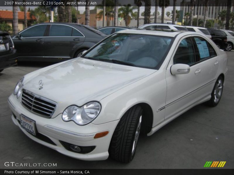 Arctic White / Ash 2007 Mercedes-Benz C 230 Sport