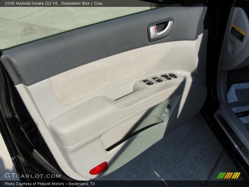 Deepwater Blue / Gray 2006 Hyundai Sonata GLS V6
