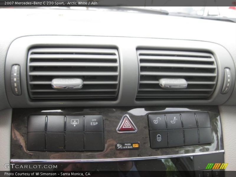 Arctic White / Ash 2007 Mercedes-Benz C 230 Sport
