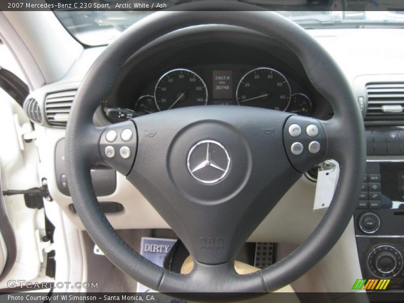 Arctic White / Ash 2007 Mercedes-Benz C 230 Sport