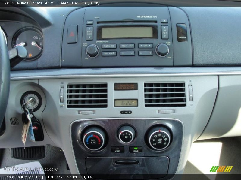 Deepwater Blue / Gray 2006 Hyundai Sonata GLS V6