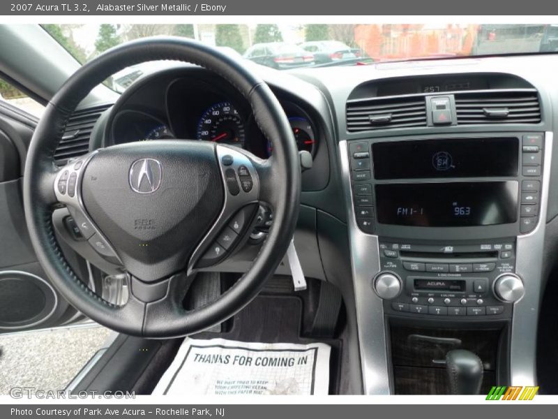 Alabaster Silver Metallic / Ebony 2007 Acura TL 3.2