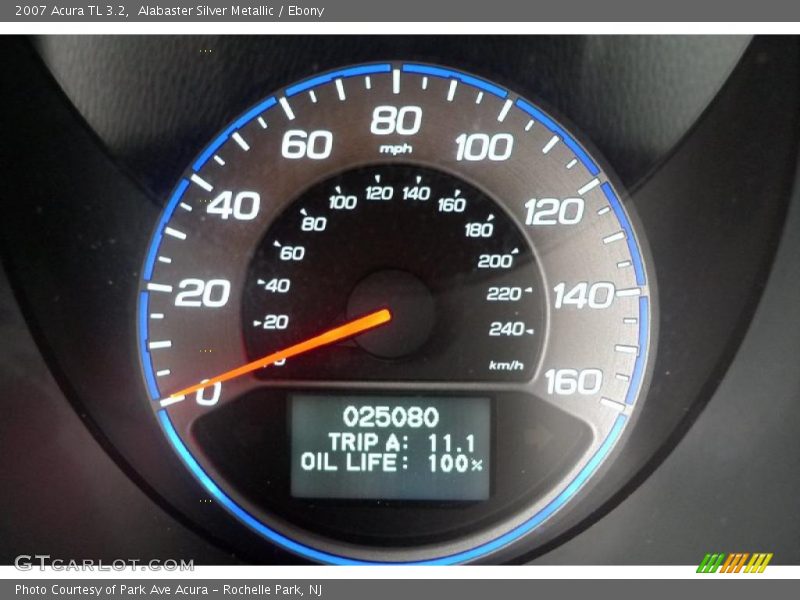 Alabaster Silver Metallic / Ebony 2007 Acura TL 3.2