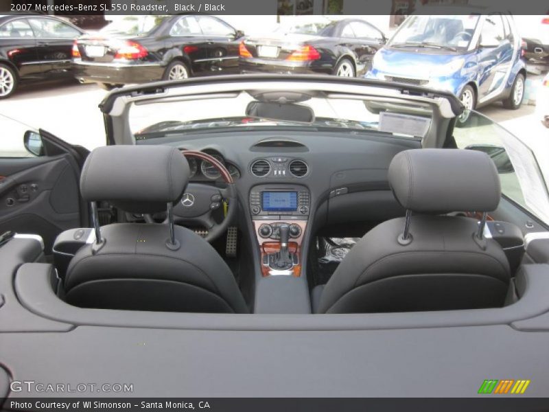 Black / Black 2007 Mercedes-Benz SL 550 Roadster