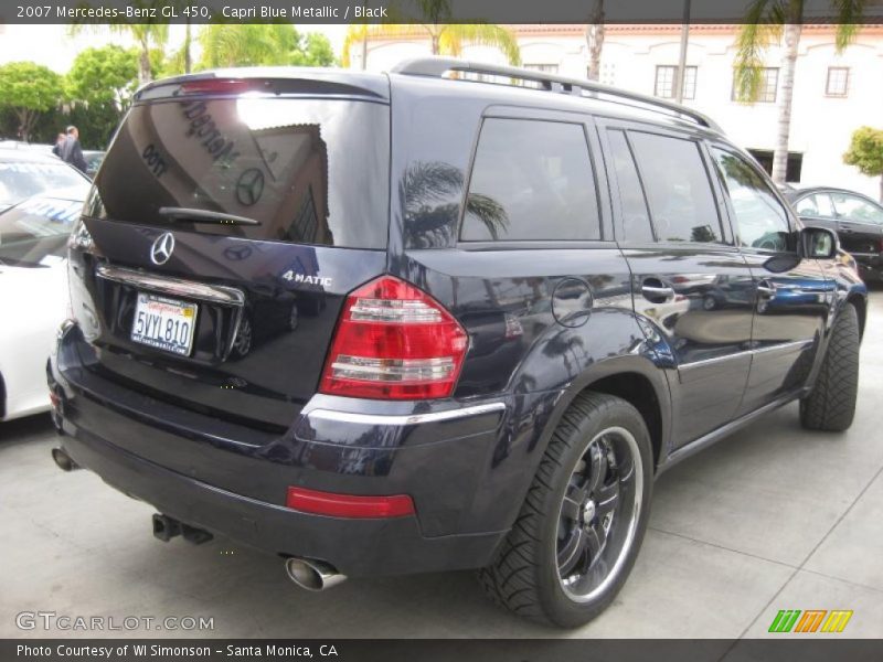 Capri Blue Metallic / Black 2007 Mercedes-Benz GL 450