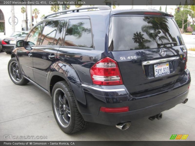 Capri Blue Metallic / Black 2007 Mercedes-Benz GL 450