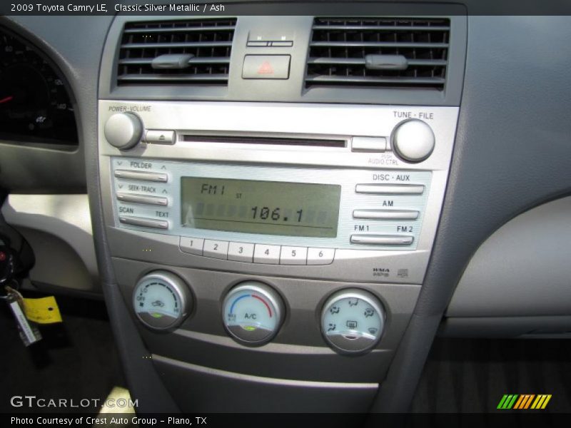 Classic Silver Metallic / Ash 2009 Toyota Camry LE