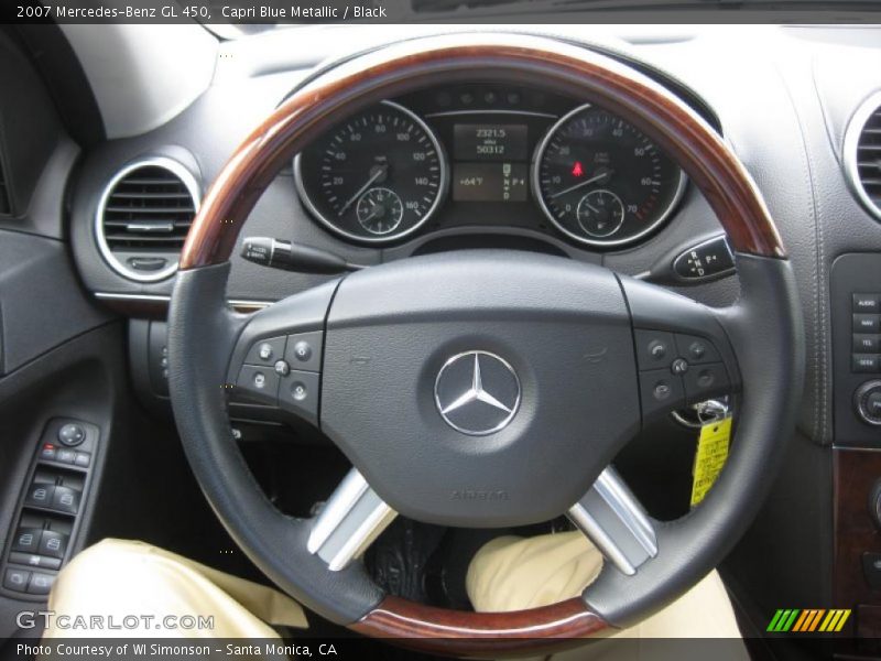 Capri Blue Metallic / Black 2007 Mercedes-Benz GL 450