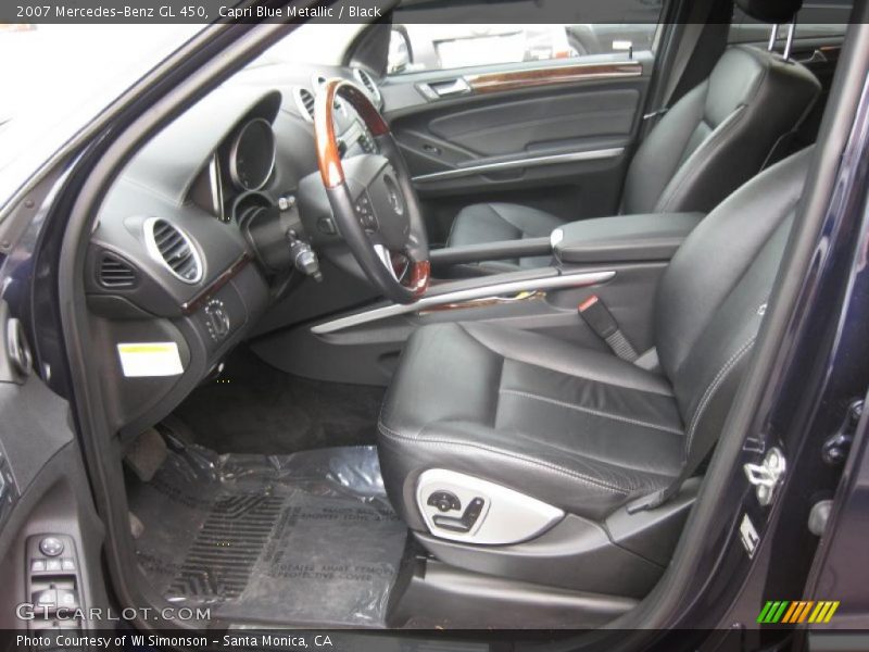 Capri Blue Metallic / Black 2007 Mercedes-Benz GL 450