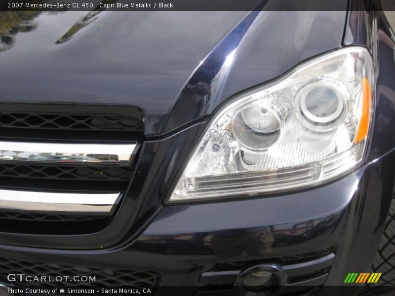 Capri Blue Metallic / Black 2007 Mercedes-Benz GL 450