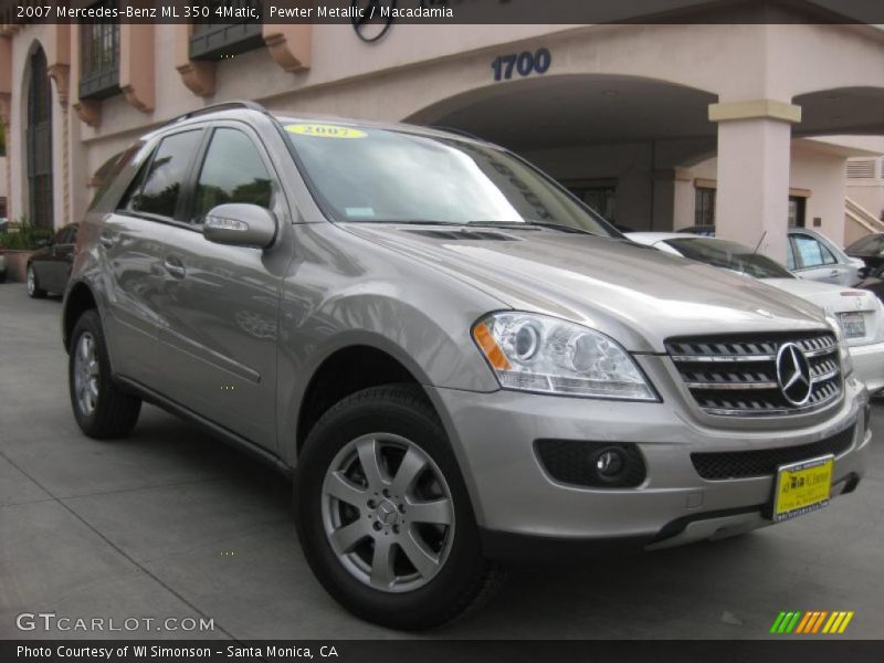 Pewter Metallic / Macadamia 2007 Mercedes-Benz ML 350 4Matic