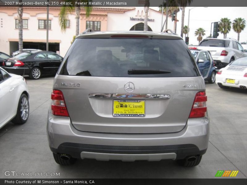Pewter Metallic / Macadamia 2007 Mercedes-Benz ML 350 4Matic