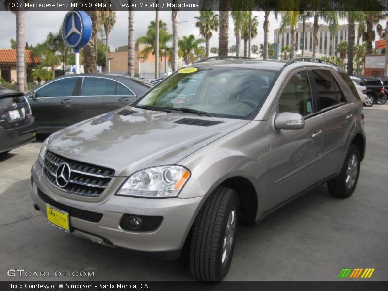 Pewter Metallic / Macadamia 2007 Mercedes-Benz ML 350 4Matic