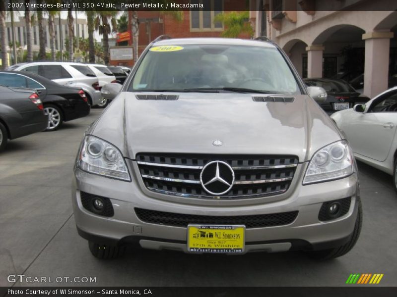 Pewter Metallic / Macadamia 2007 Mercedes-Benz ML 350 4Matic