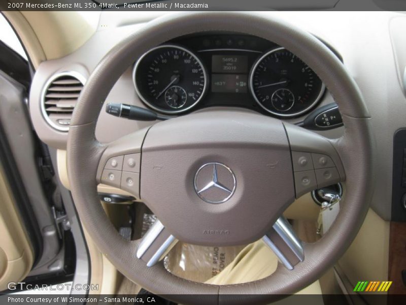 Pewter Metallic / Macadamia 2007 Mercedes-Benz ML 350 4Matic