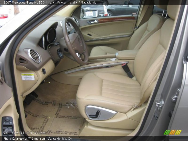 Pewter Metallic / Macadamia 2007 Mercedes-Benz ML 350 4Matic