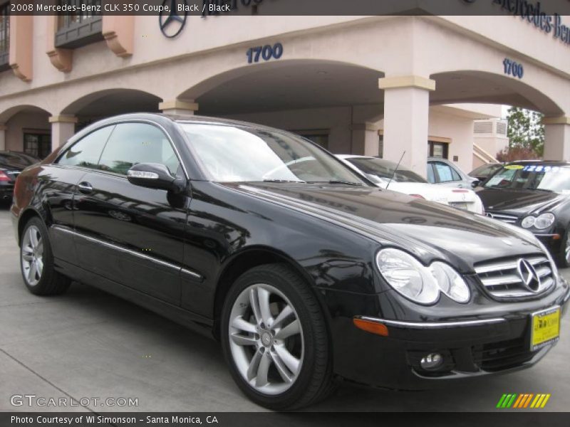 Black / Black 2008 Mercedes-Benz CLK 350 Coupe