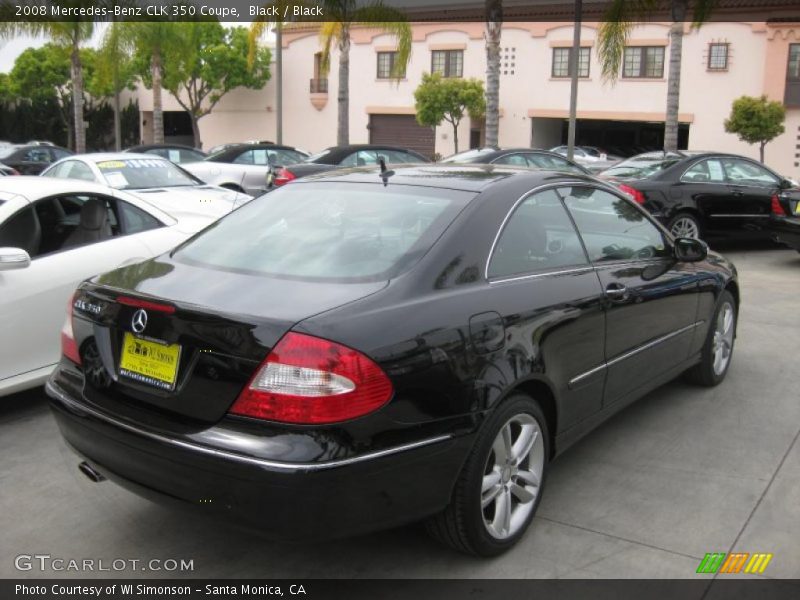 Black / Black 2008 Mercedes-Benz CLK 350 Coupe