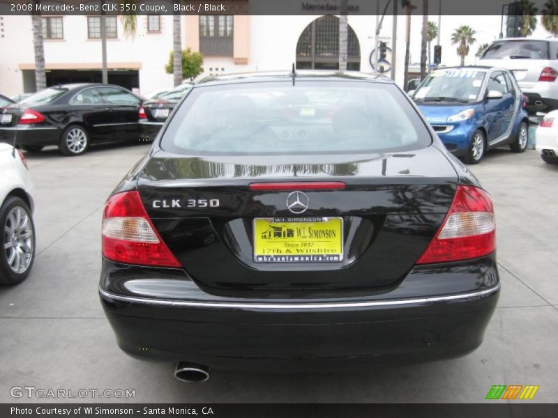 Black / Black 2008 Mercedes-Benz CLK 350 Coupe