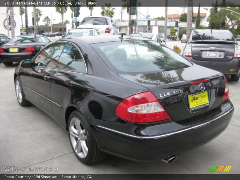 Black / Black 2008 Mercedes-Benz CLK 350 Coupe