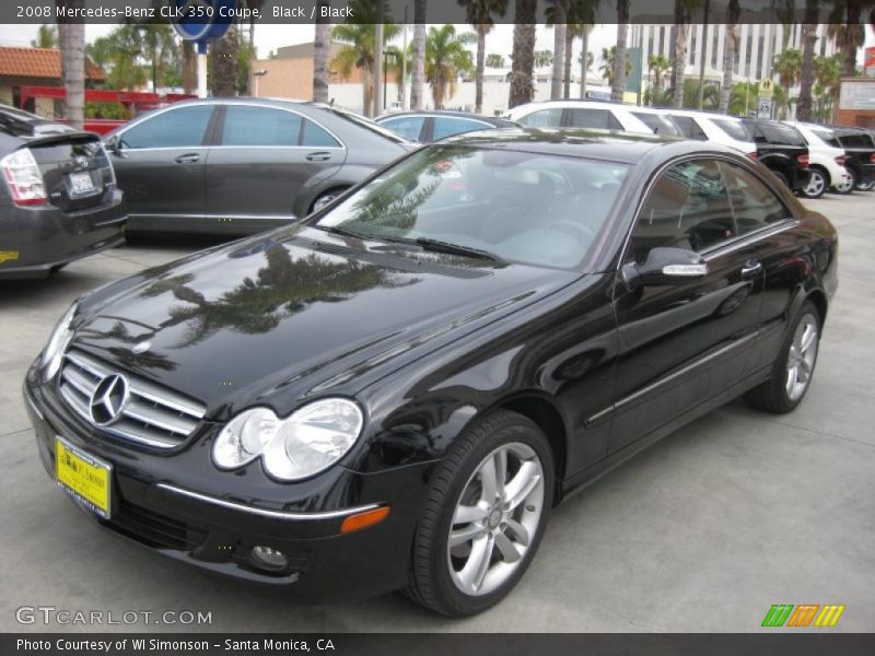 Black / Black 2008 Mercedes-Benz CLK 350 Coupe