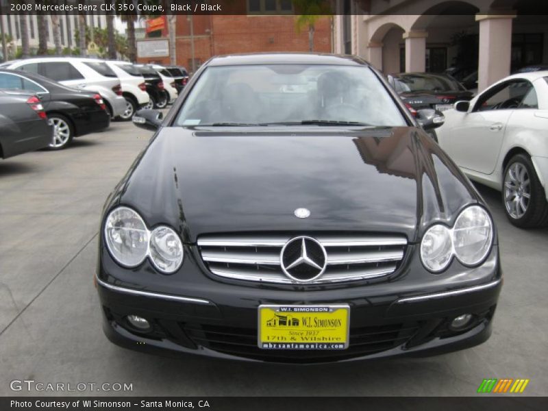 Black / Black 2008 Mercedes-Benz CLK 350 Coupe