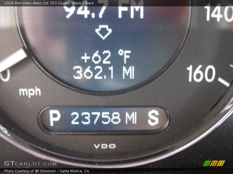 Black / Black 2008 Mercedes-Benz CLK 350 Coupe