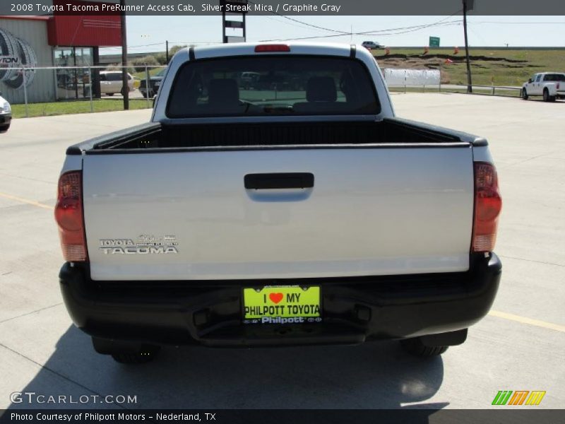 Silver Streak Mica / Graphite Gray 2008 Toyota Tacoma PreRunner Access Cab