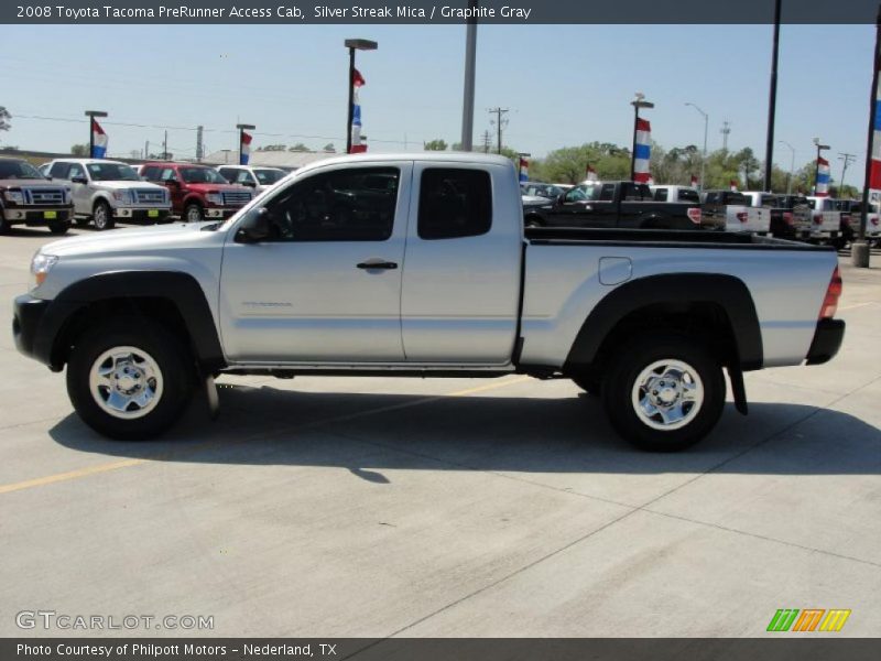 Silver Streak Mica / Graphite Gray 2008 Toyota Tacoma PreRunner Access Cab