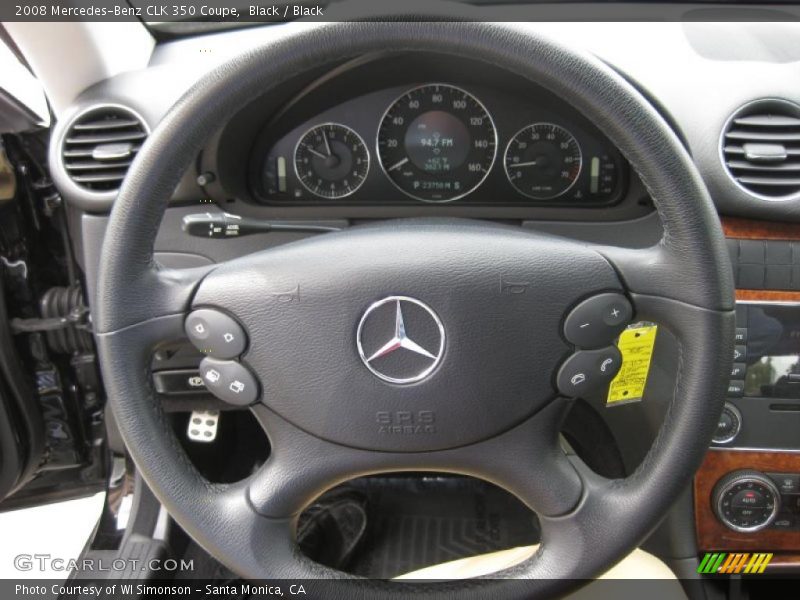 Black / Black 2008 Mercedes-Benz CLK 350 Coupe