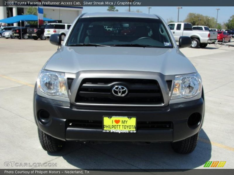 Silver Streak Mica / Graphite Gray 2008 Toyota Tacoma PreRunner Access Cab