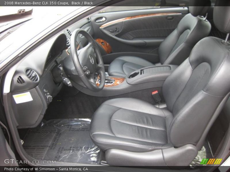 Black / Black 2008 Mercedes-Benz CLK 350 Coupe