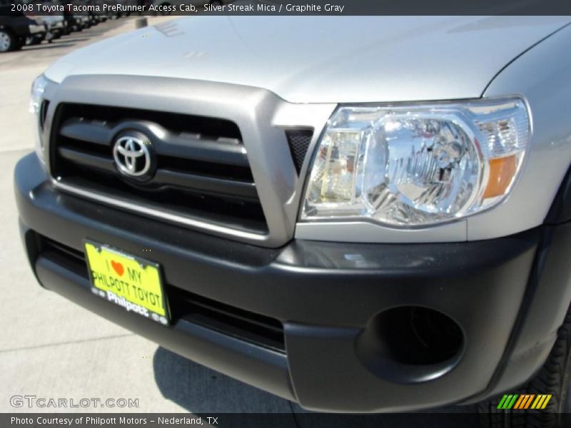 Silver Streak Mica / Graphite Gray 2008 Toyota Tacoma PreRunner Access Cab