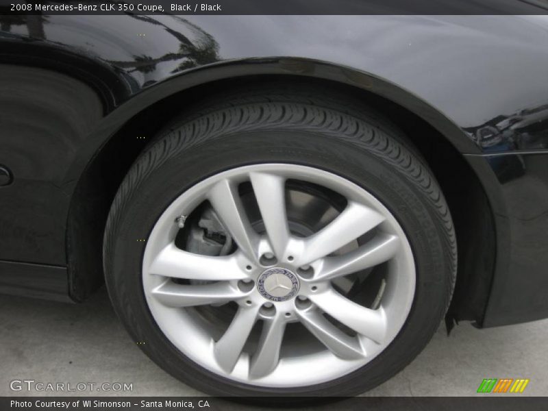 Black / Black 2008 Mercedes-Benz CLK 350 Coupe