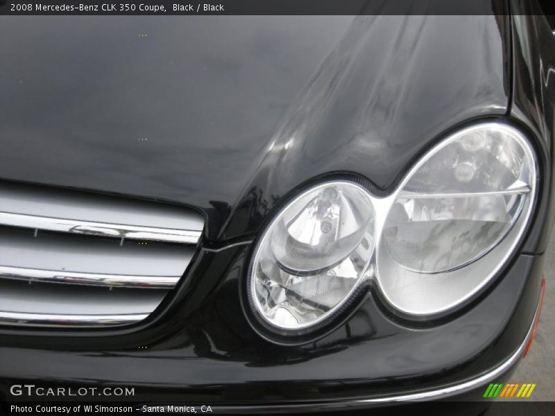 Black / Black 2008 Mercedes-Benz CLK 350 Coupe