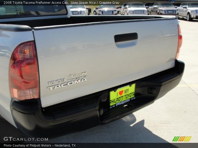 Silver Streak Mica / Graphite Gray 2008 Toyota Tacoma PreRunner Access Cab