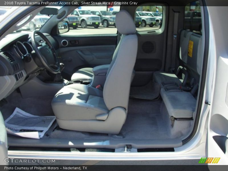 Silver Streak Mica / Graphite Gray 2008 Toyota Tacoma PreRunner Access Cab