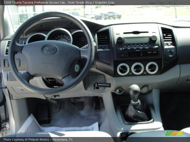Silver Streak Mica / Graphite Gray 2008 Toyota Tacoma PreRunner Access Cab