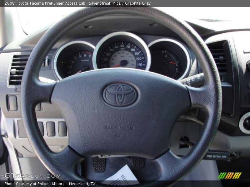 Silver Streak Mica / Graphite Gray 2008 Toyota Tacoma PreRunner Access Cab