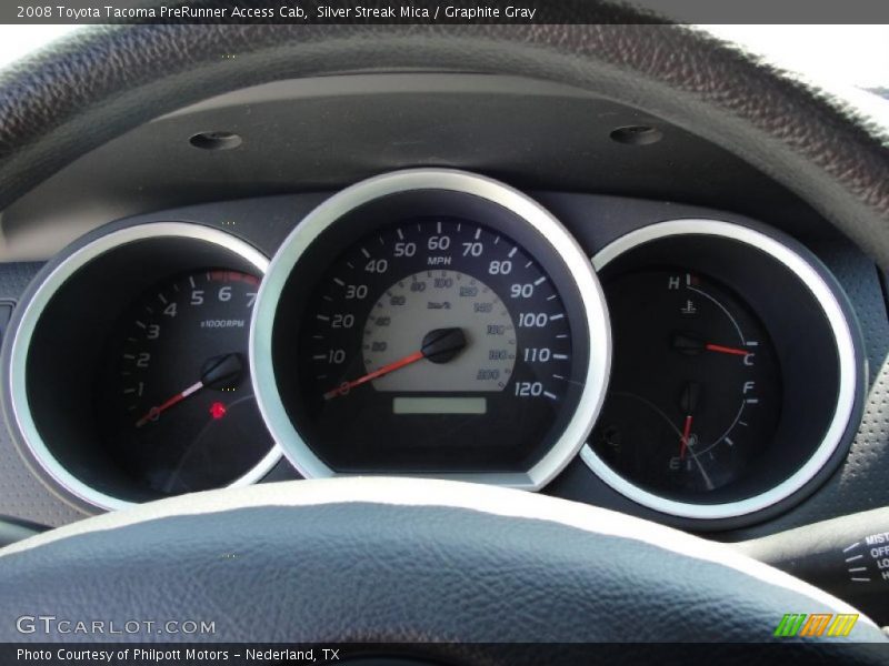 Silver Streak Mica / Graphite Gray 2008 Toyota Tacoma PreRunner Access Cab