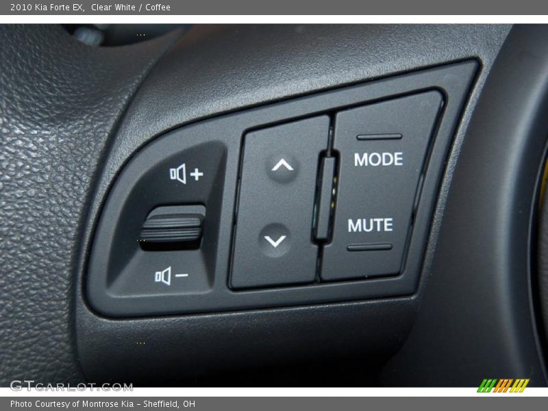 Clear White / Coffee 2010 Kia Forte EX