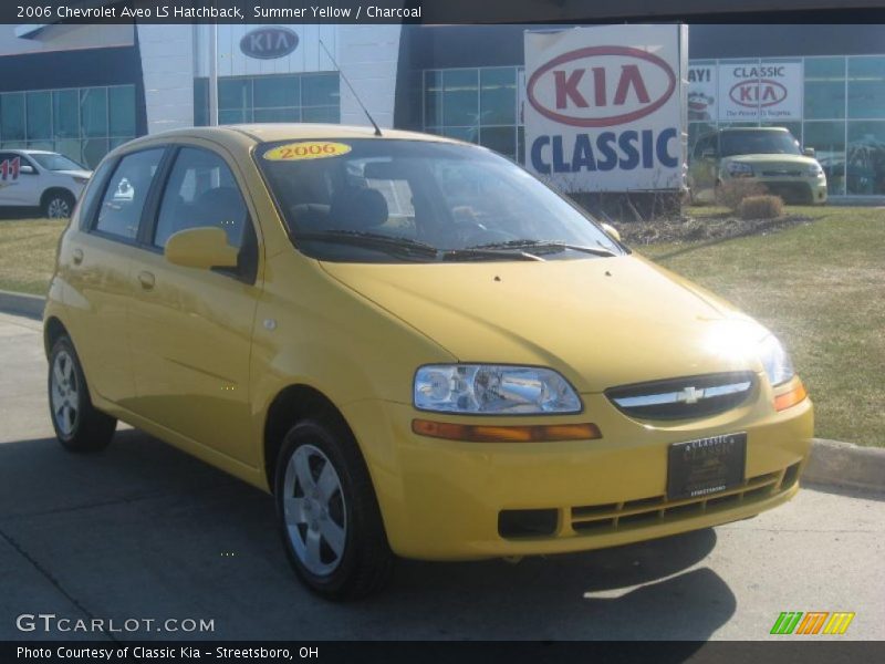 Summer Yellow / Charcoal 2006 Chevrolet Aveo LS Hatchback